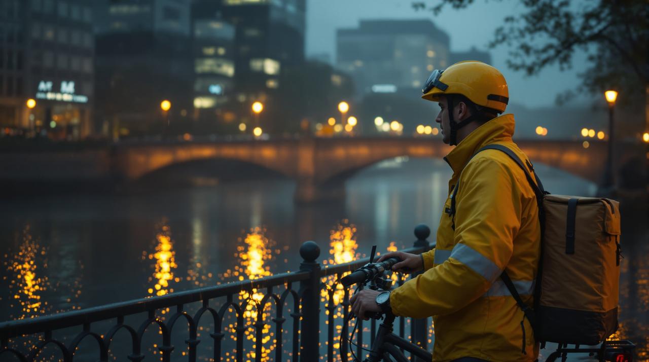 某地外卖小哥救人后默默离开，全网寻找的平凡英雄找到了