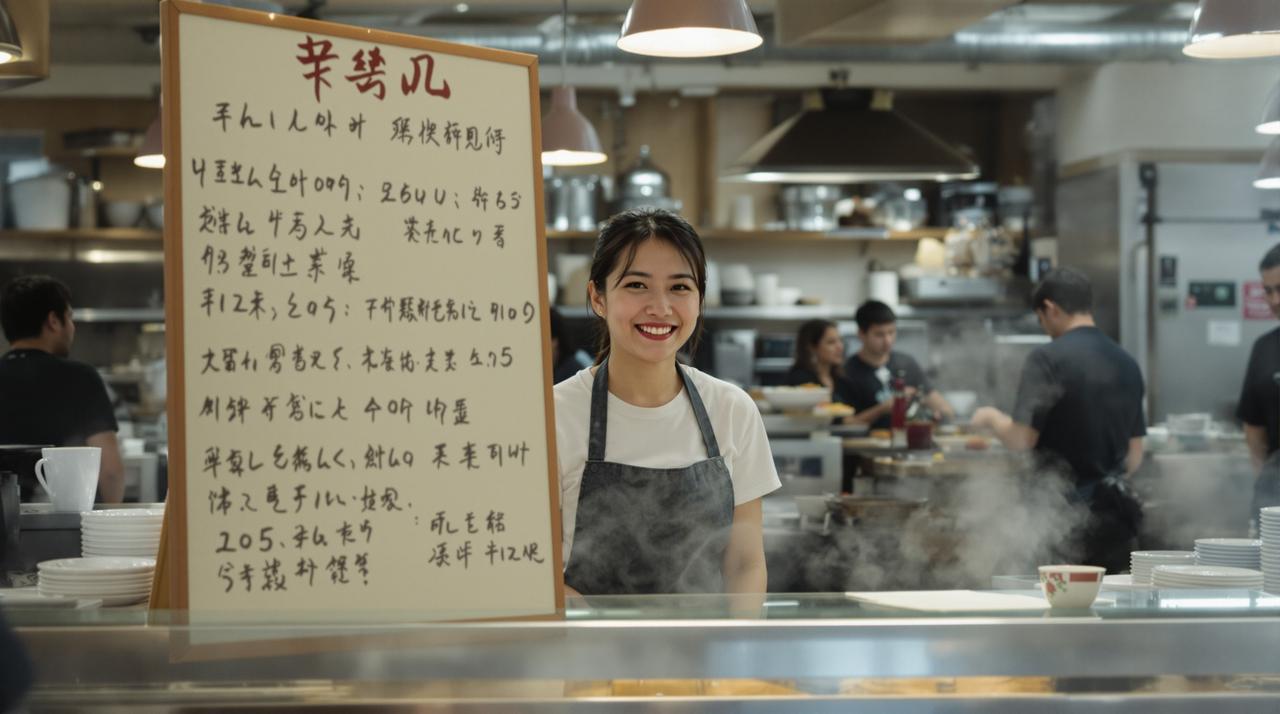 高校食堂阿姨手写英文菜单走红 - 今日爆料 高校食堂阿姨手写英文菜单走红